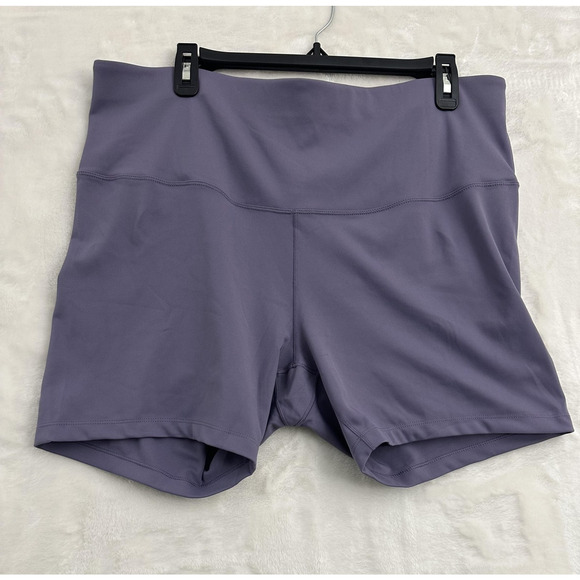 NWT Nike One Dri-FIT Shorts Womens 2X Purple High Rise Training Athletic - Picture 1 of 6